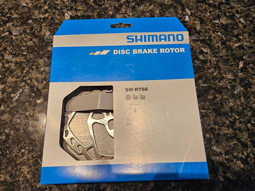 Shimano SLX SM-RT66 Bremsscheibe – 220mm, 6-Loch, Silber – Für MTB & E-Bike, OVP