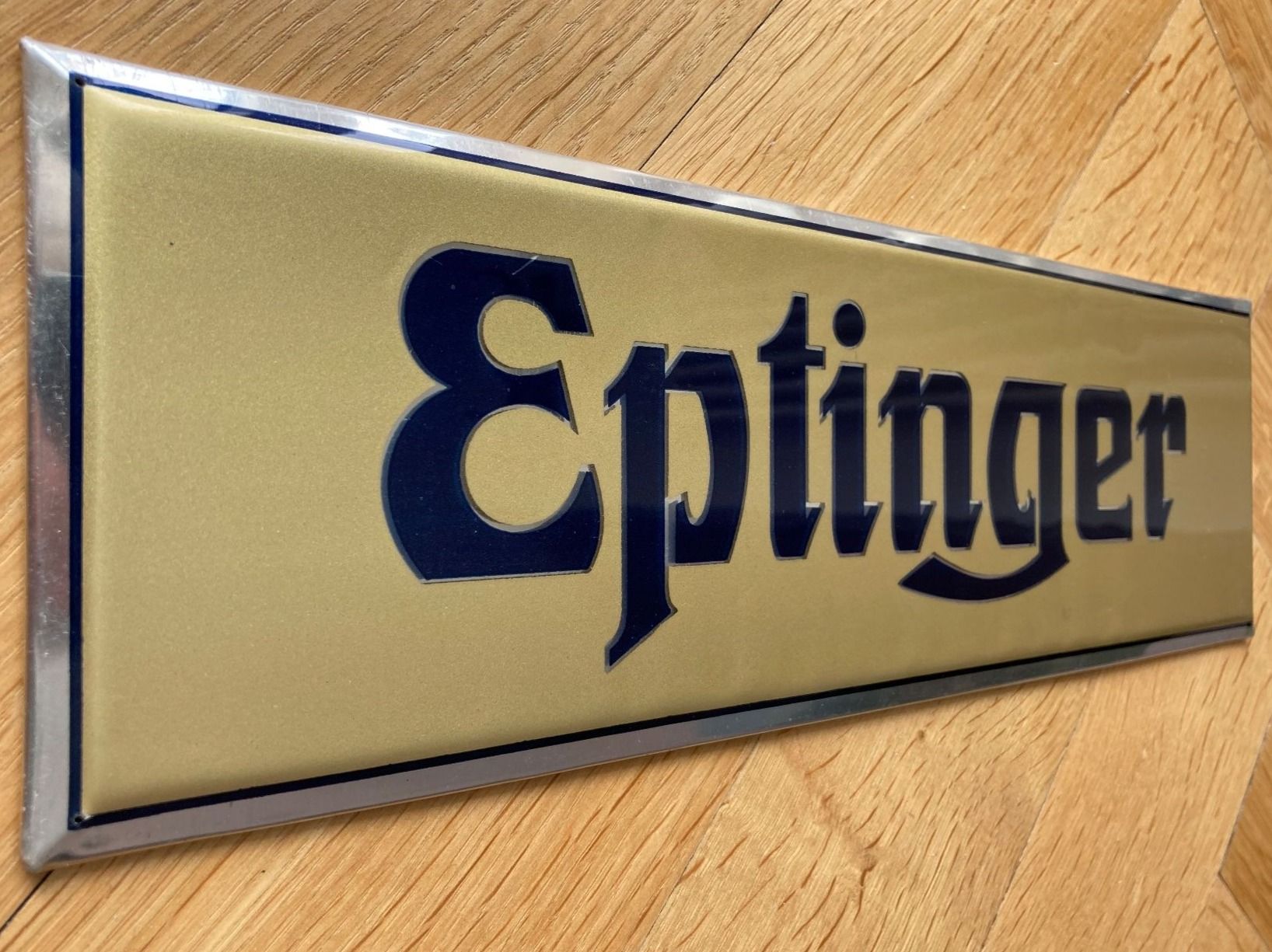 Schilder: ALTES EPTINGER / EMAILLOID / BLECH / SCHILD – Gebraucht aus Zürich von Stuchi1 1