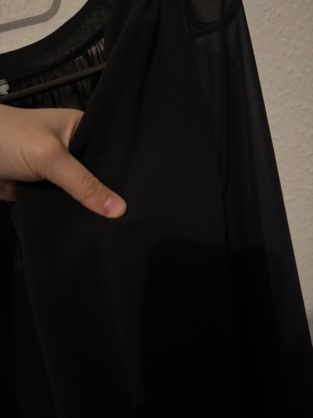 Camicette: Sexy transparente, schwarze Bluse, Grösse M – Usato da Künten venduto da bel_6wn2 3
