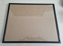 schwarzer Bilderrahmen mit Glas 30x24cm