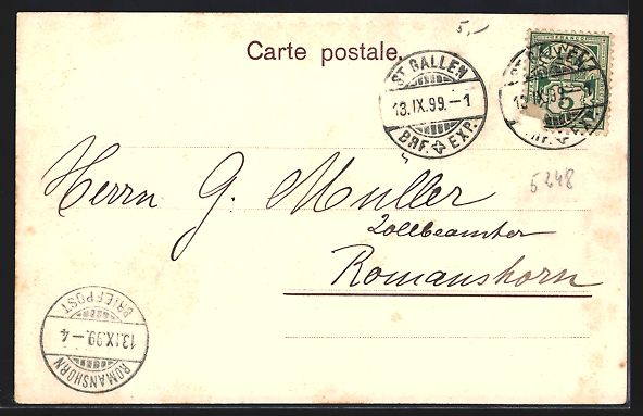 Cartoline postali: AK St. Gallen, Marktplatz mit Brunnen – Usato da Berlin venduto da bartko-reher 1