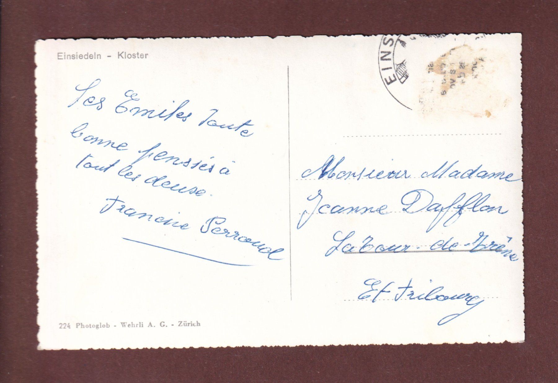 Cartes postales: EINSIEDELN - Kloster – D'occasion à Pully par nicecards-shop 1