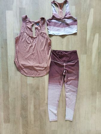 NEU: PRANA Set Yoga Kleidung Leggings Bustier Shirt Grösse S