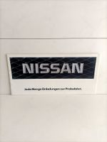Brochure Catalogue Nissan 1986 gamme (Allemagne)