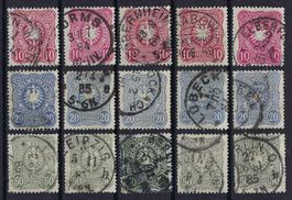 Deutsches Reich ab 1880 "Krone und Adler" gest.