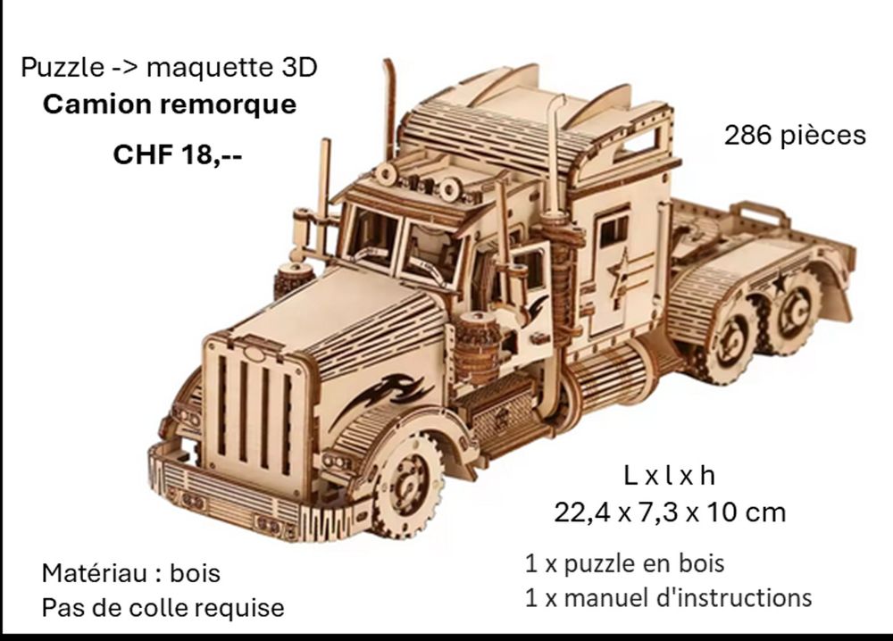 Puzzle Camion de Pompier Personnalisé avec Prénom - Puzzle Enfant