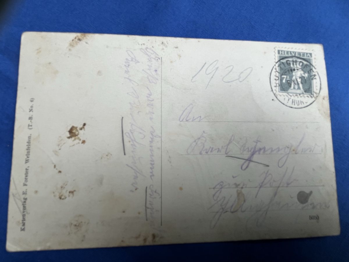 Cartoline postali: AK Mittelthurgau-Bahn Viaduktbau 1920 – Usato da Romanshorn venduto da Apfelschuss 1