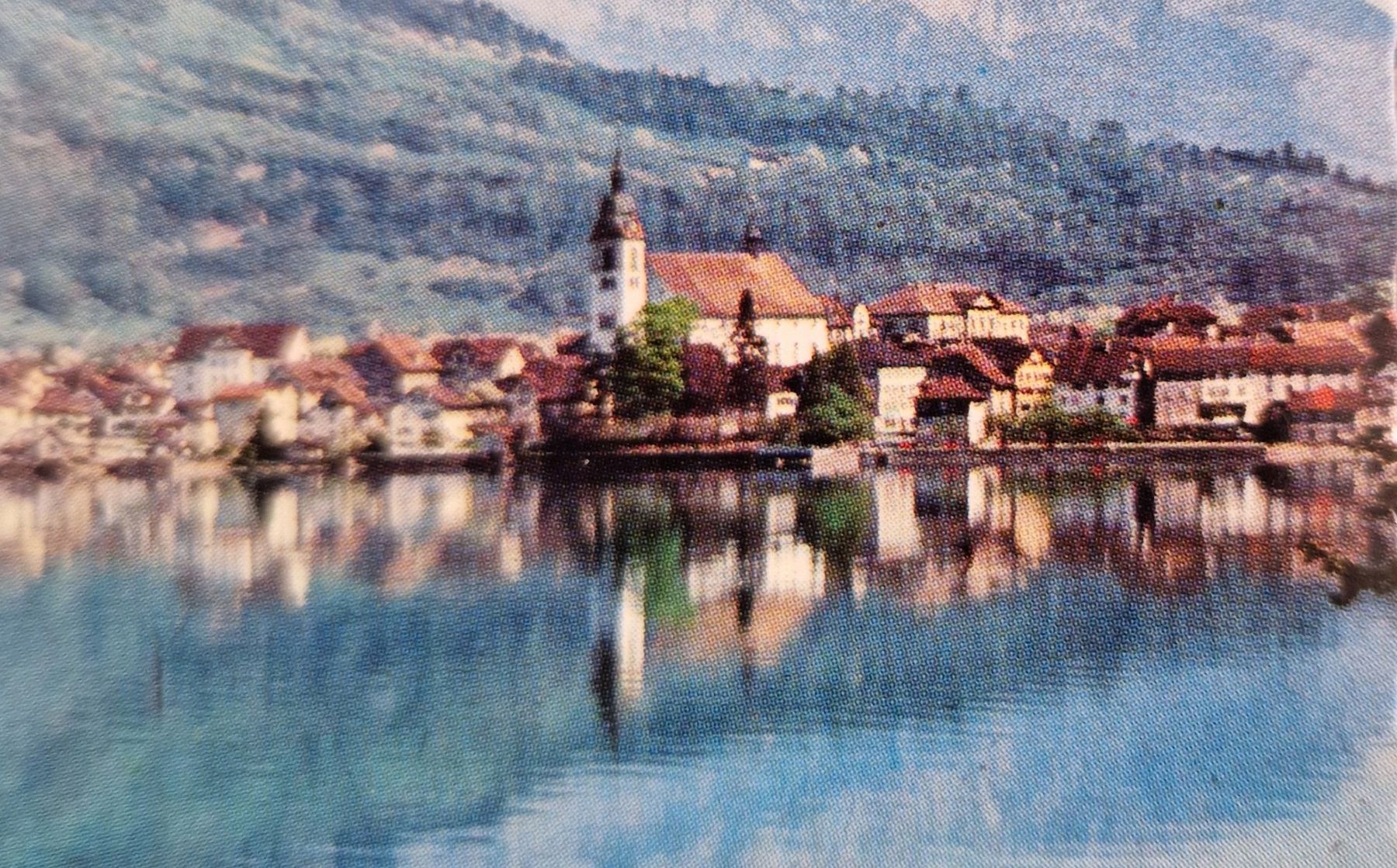 Cartoline postali: Arth am See mit Mythen 1965 – Usato da Ebikon venduto da Donar50 1