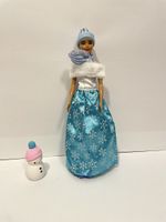 Barbie Puppe Winterkleidung Kleiner Schneemann guter Zustand