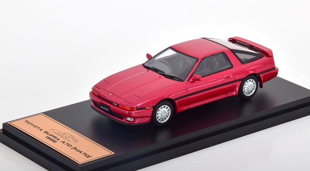 Toyota Supra III A70 1986-1992 RHD rot/ schwarz 1:43 von IXO | Kaufen ...