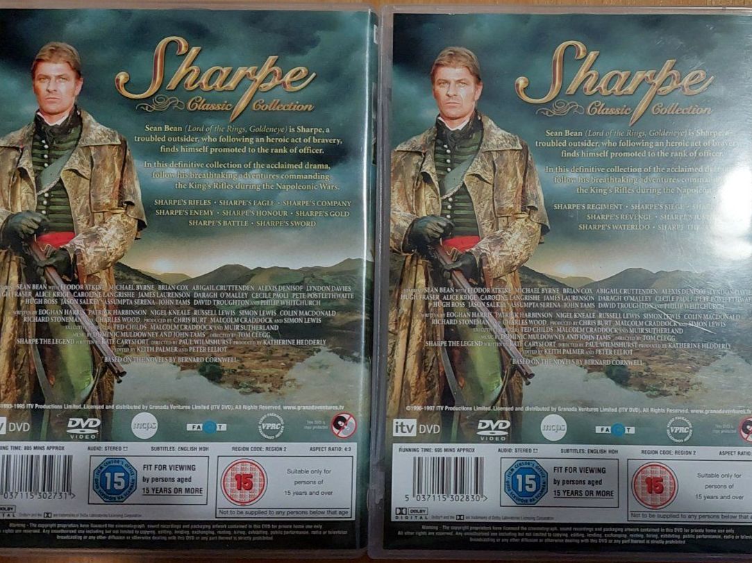 Tutti i DVDs: Sharpe Vol.1 & Vol.2 - Sean Bean 8 DVDs – Usato da Arbon venduto da mick1968 1