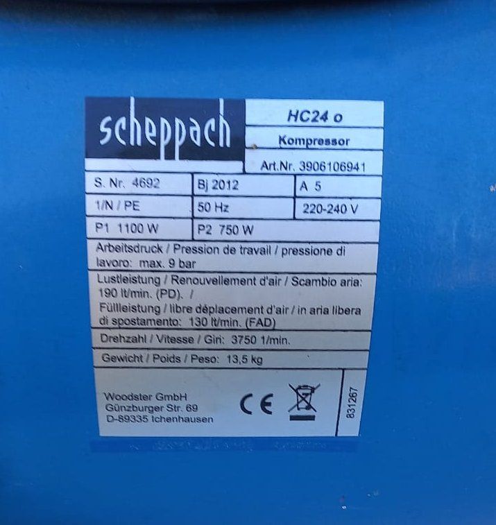 Scheppach Compresseurs: Kompressor Scheppach HC 24 – D'occasion à Fruthwilen par Habicht60 3