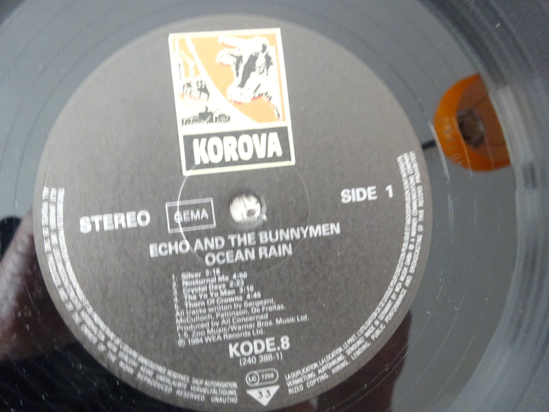 Dischi in vinile: ECHO and THE BUNNYMEN ** OCEAN RAIN ** POST PUNK – Usato da Luzern venduto da xrayspex99 5