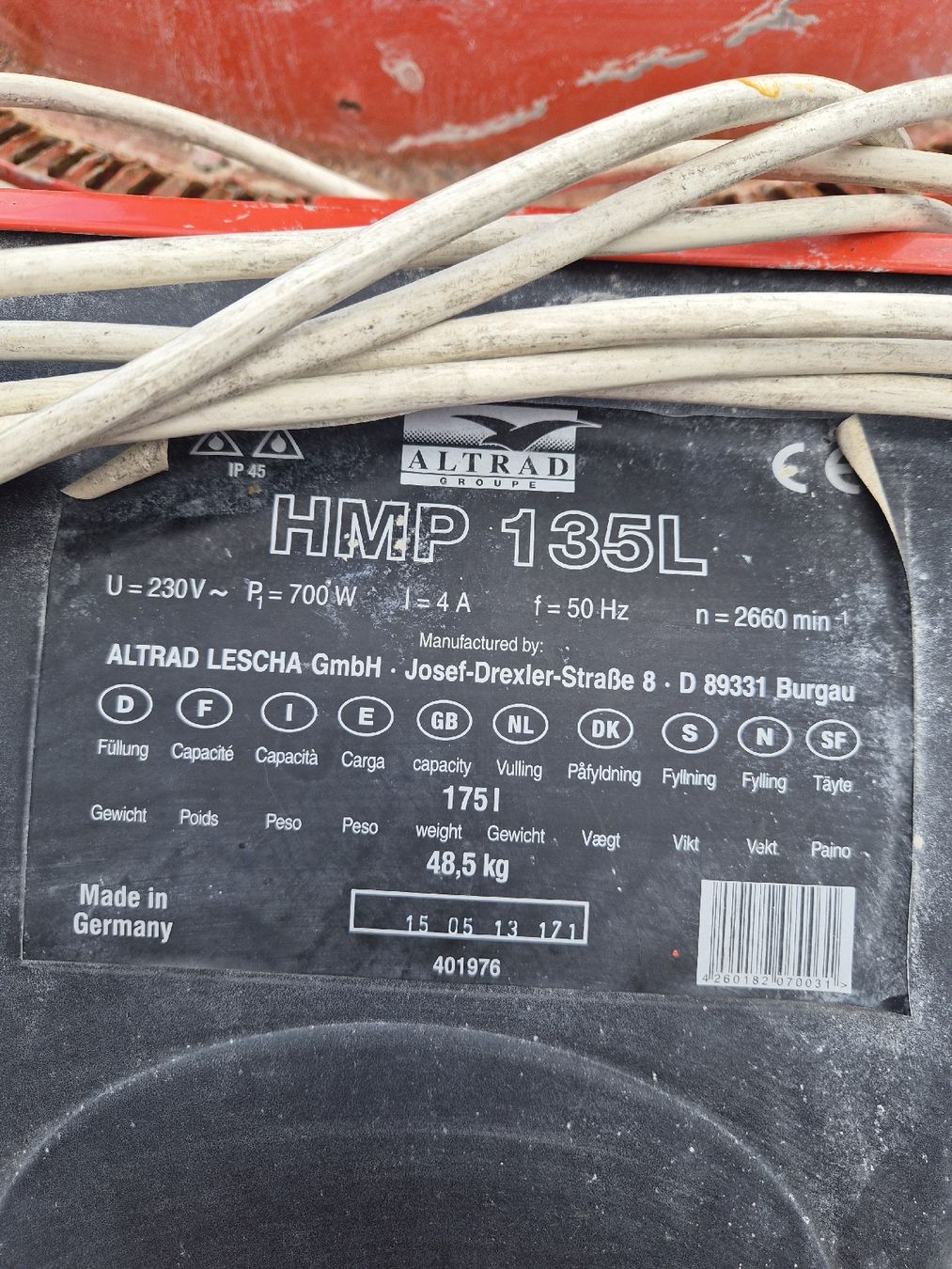 Alle Maschinen: Betonmischer ALTRAD HMP gebraucht – Gebraucht aus Menznau von utzi1981 4