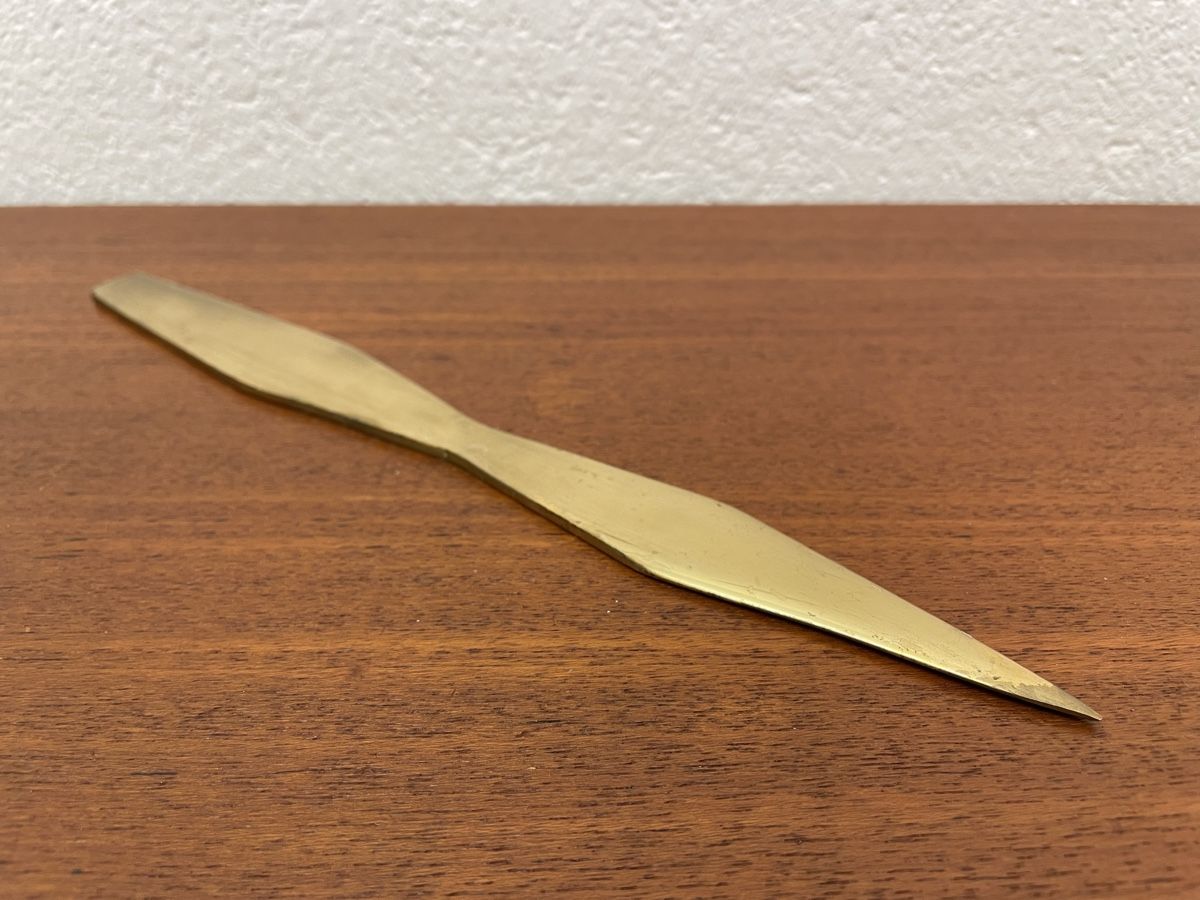 Altro materiale per ufficio: Vintage Messing Brieföffner mid century Messingbrieföffner – Usato da Zürich venduto da Vintagewiesel 1