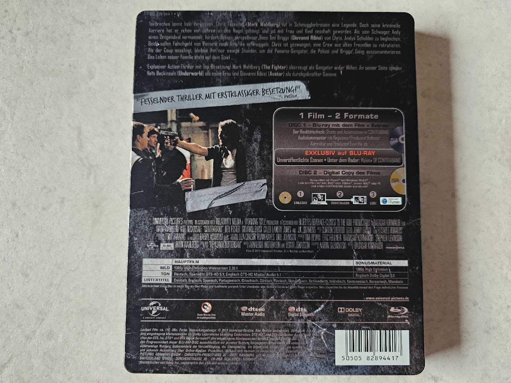 Tutti i DVDs: Contraband  /  Steelbook Bluray Edition – Usato da Schneisingen venduto da backstore24 1