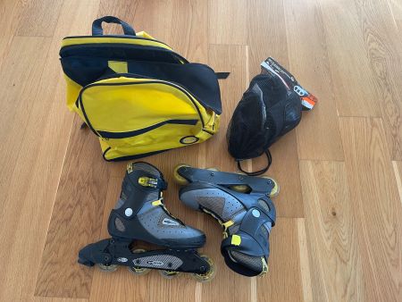 Inline Skates, Gr. 39, inkl. Tasche & Schützer