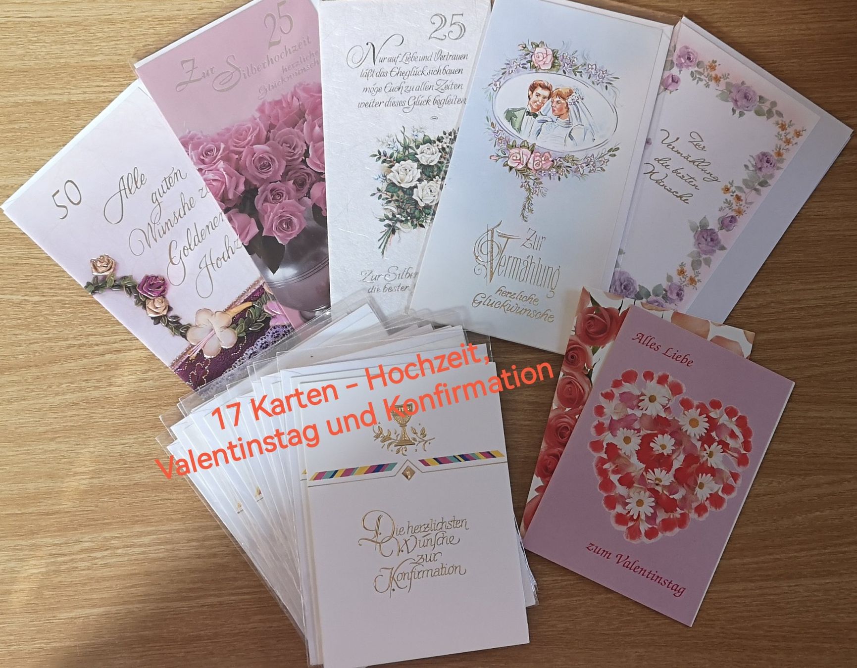 Cartoline: 17 Karten - Hochzeit usw... – Nuovo e nell'imballaggio originale da Widnau venduto da Schurlibua