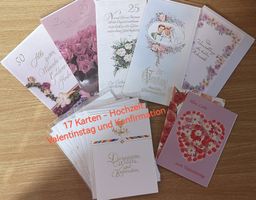 17 Karten - Hochzeit usw...