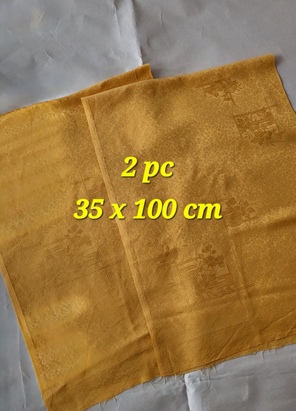 Tessuti: Tissu soie jaune – Nuovo (secondo la descrizione) da Fribourg venduto da VictoriaShop7 3