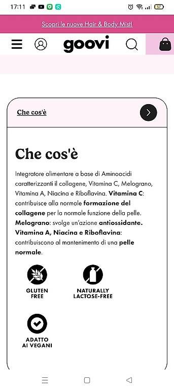 Lebensmittel & Spezialitäten: GOOVI Integratore collagene  – Gebraucht aus Bellinzona von mar_b5cp 2