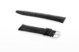 IWC black leather strap with steel buckle 20mm NEW