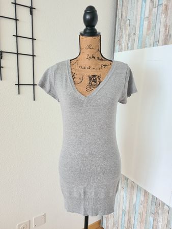 Sommerliches Strick kleid, Grau, Grösse M - Top Zustand!