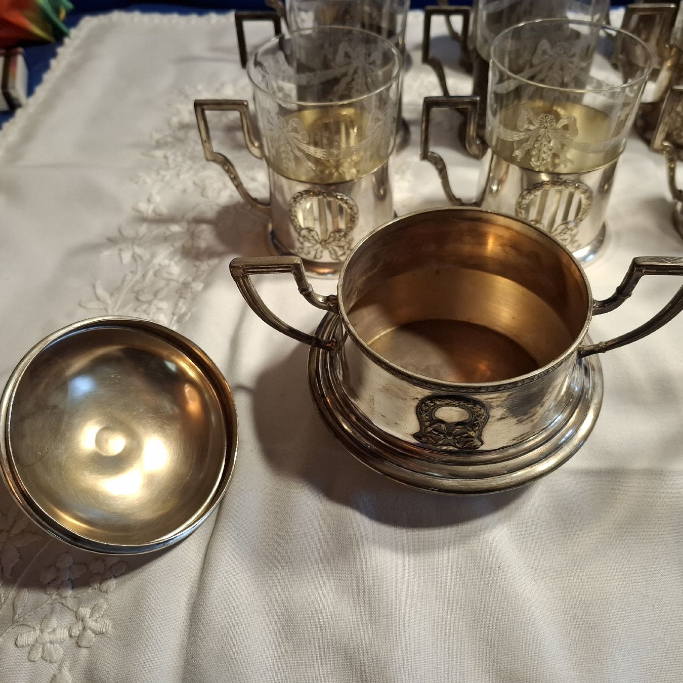 Verres: Antikes Gläser Set Versilbert 22 Einzelteile – D'occasion à Nürensdorf par DANG3REUX 4