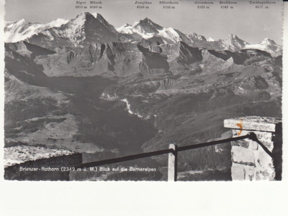 Cartoline postali: Brienzer Rothorn ca. 1950 – Usato da Bürglen TG venduto da StampGraf