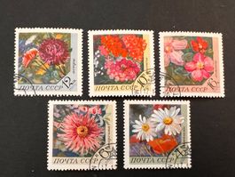 Russland CCCP  Blumen 1970 Mi. 3818/22 gest.  (2097)