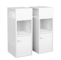 Nachttisch KLAUDIA 2er Set weiss