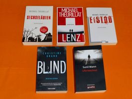 5 Schweizer Kriminalromane / Theurillat/ Brand / Sunil Mann