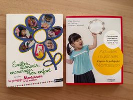 Lot 2 livres Pédagogie Montessori à la maison