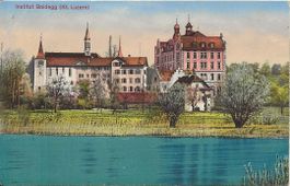 Baldegg LU Töchter Institut vom See 1914 sehr gut erhalten
