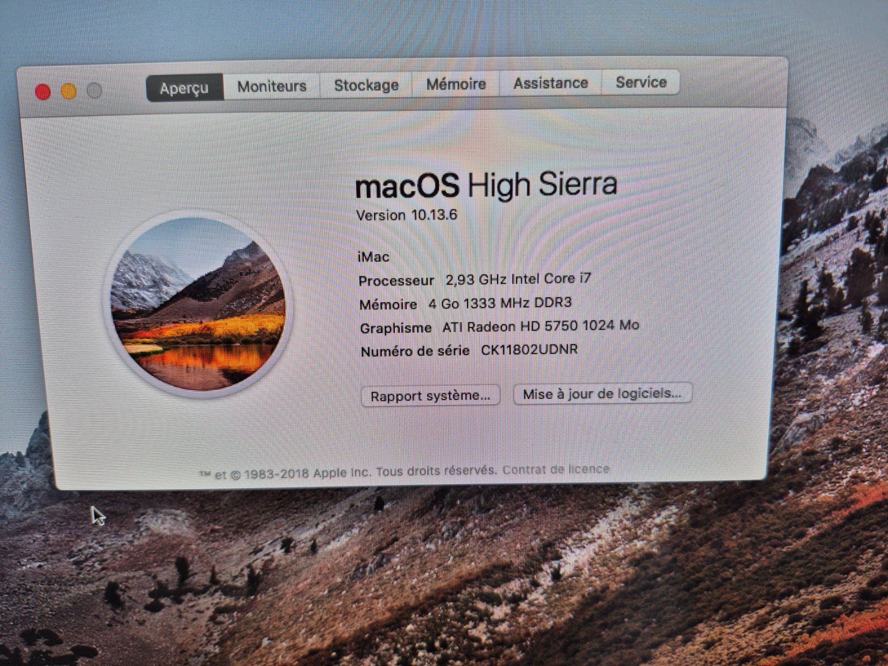 Apple PCs: iMac 27 inch Mid 2010 – D'occasion à Frinvillier par ltd22 1