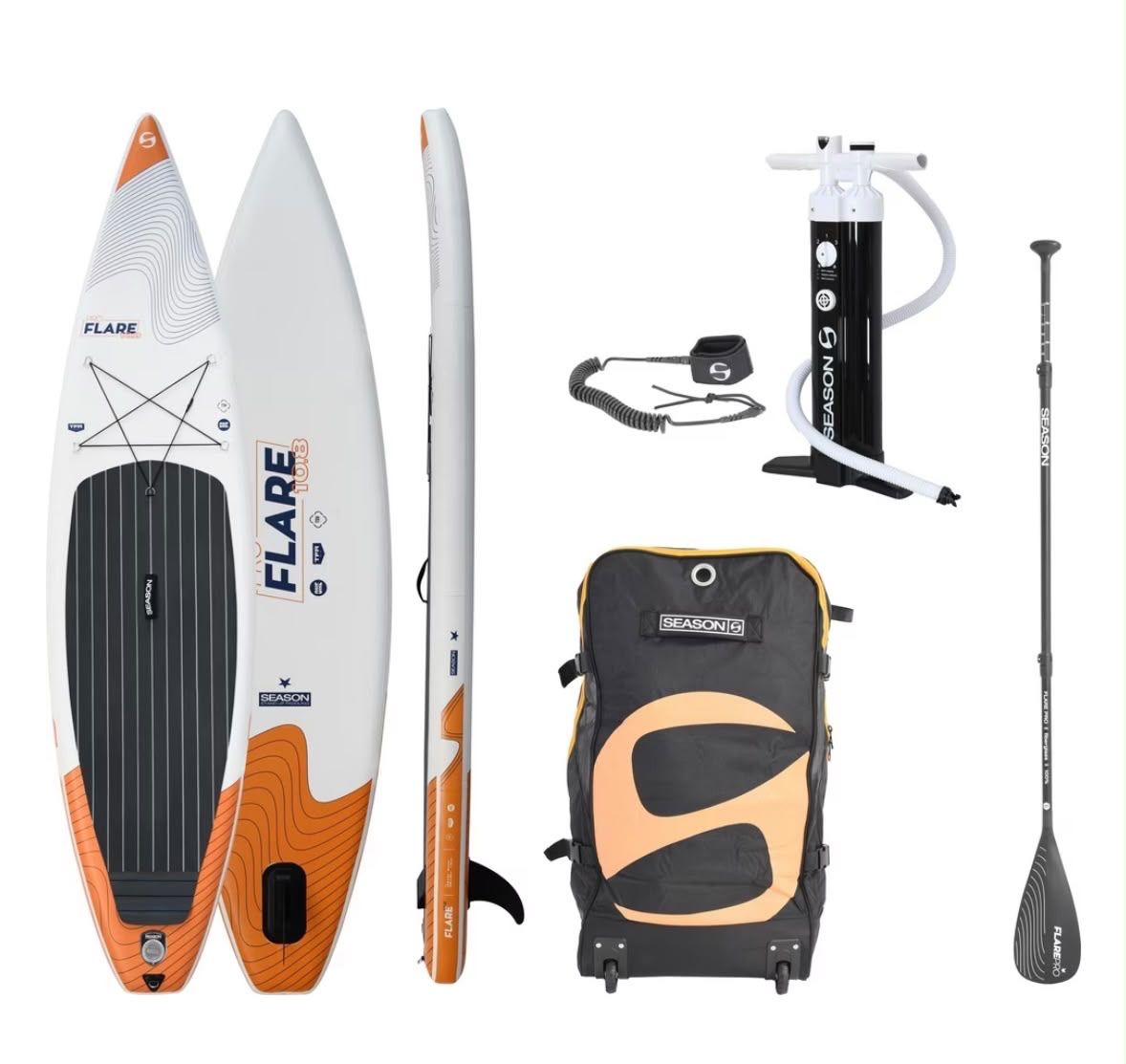 Season Flare 10.8 Inflatable Stand Up Paddle Board Set New (Gebraucht ...