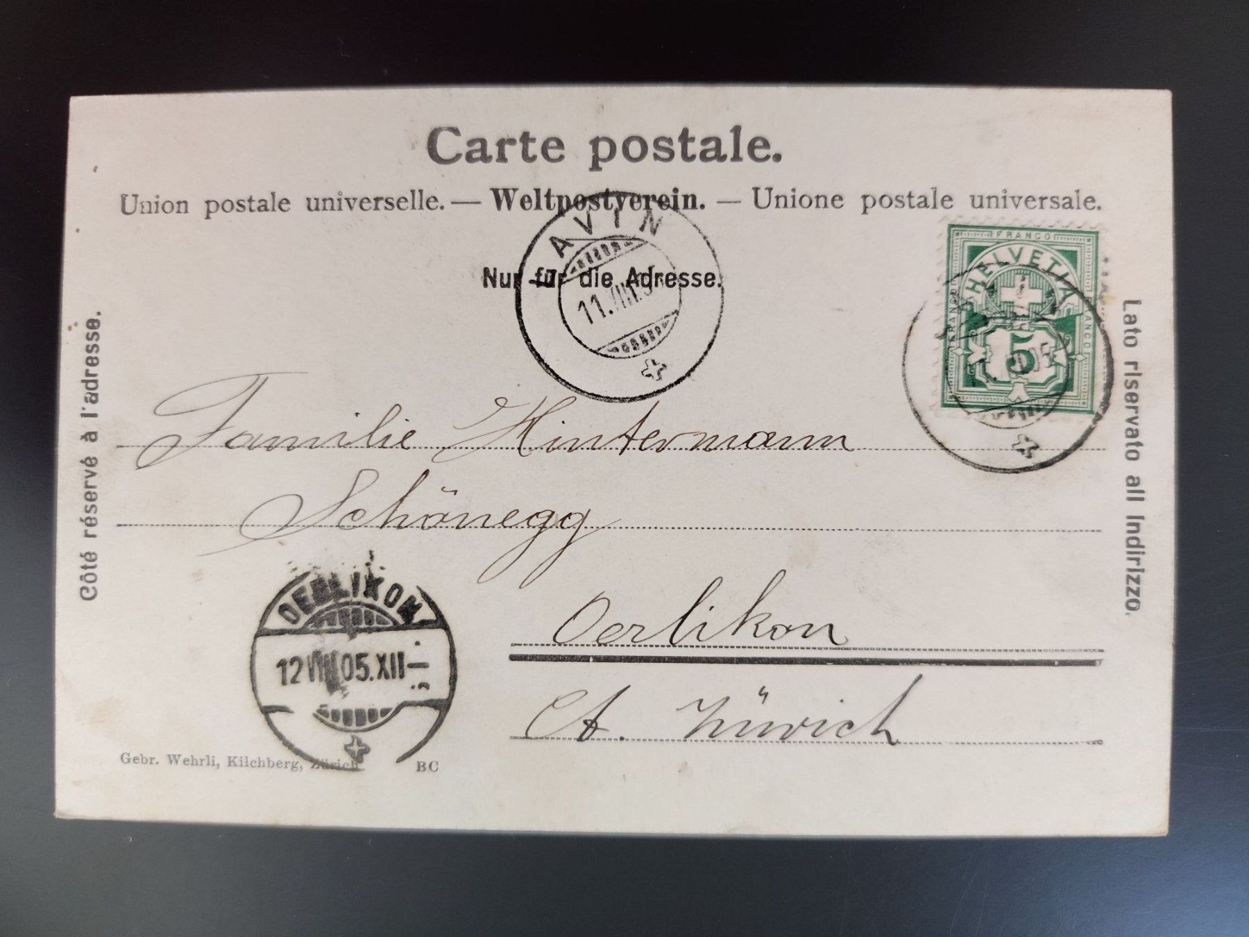Ansichtskarten: Silvrettahütte-Stempel, dat. 1905 – Gebraucht aus Ohmstal von Lebensfreude05 1