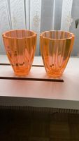 Seltene Vase Orange Uranglas
