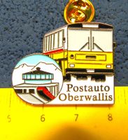 POSTAUTO OBERWALLIS DREHRESTAURANT PIN GEPRÄGT GOLDIG