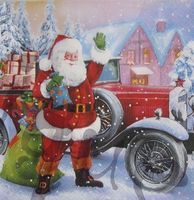 Serviette santa kommt (w477) 2Stk.