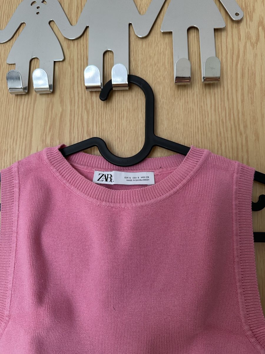 Zara Top: Top Zara pink S cotton  – Usato da Gordola venduto da EleSecondHand-TCG 1