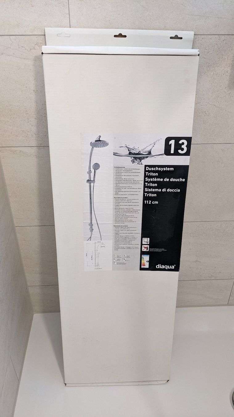 Soffioni doccia: Duschsystem diaqua Triton verchromt – Nuovo e nell'imballaggio originale da Wiedlisbach venduto da Vespert 1