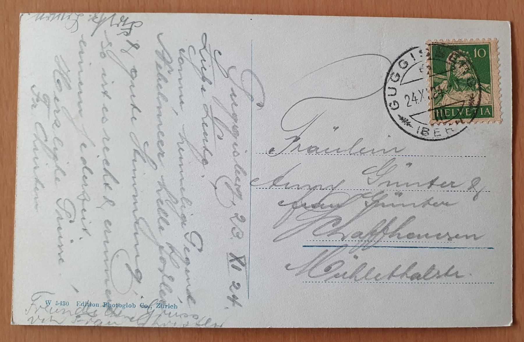 Cartoline postali: Guggisberg - Kirche 1924 – Usato da Kreuzlingen venduto da Rschweiz1 1