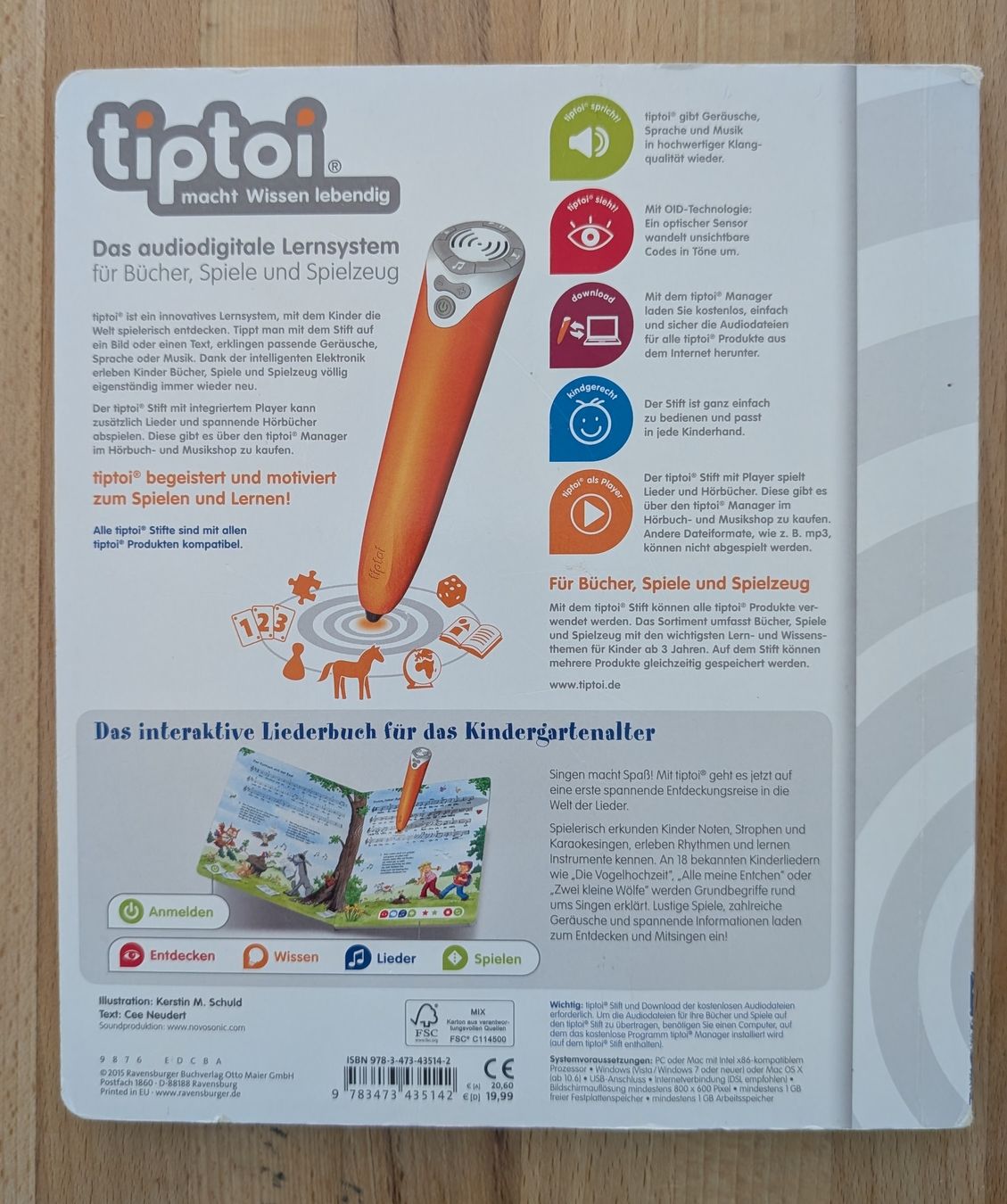 Bücher: tiptoi dickes Liederbuch - Meine schönsten Kinderlieder – Gebraucht aus Rothenburg von Sonne0310 1