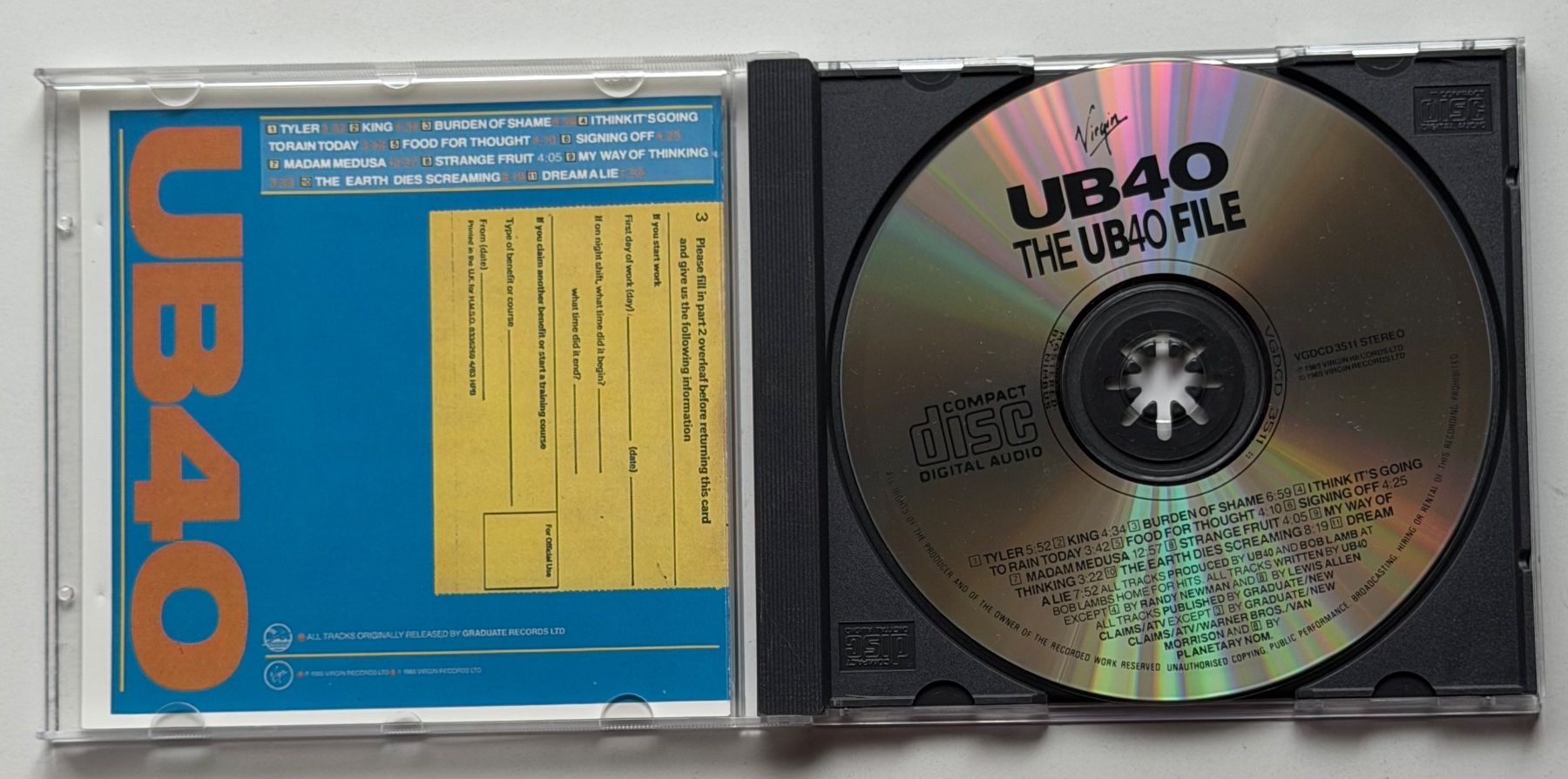 CD: UB40 / The UB40 File – Usato da Näfels venduto da rottabi 2