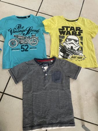 3 C&A T-Shirts Gr.116,Sommer, Star Wars, Oakland, Motorrad