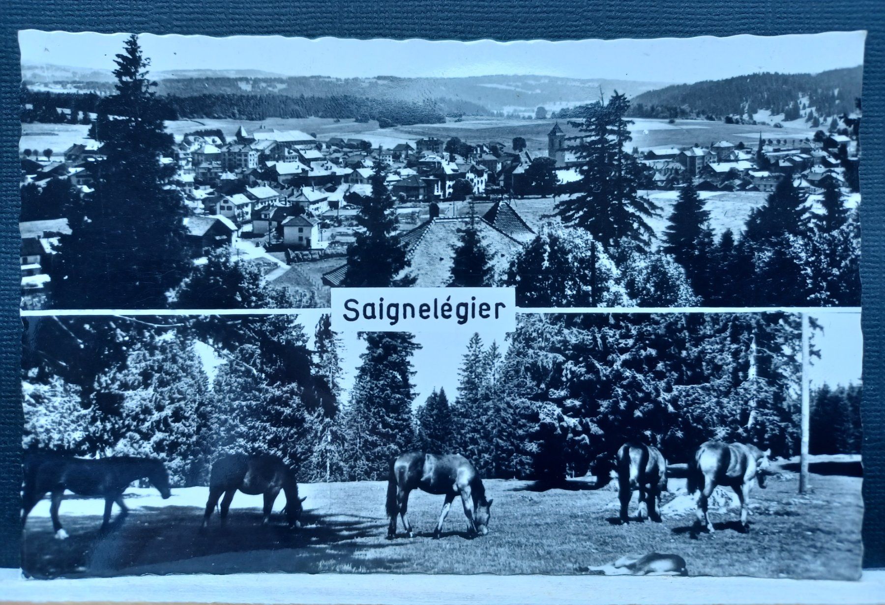 Cartoline postali: JU, Saignelégier, Jura – Usato da Aarau Rohr venduto da mgvw