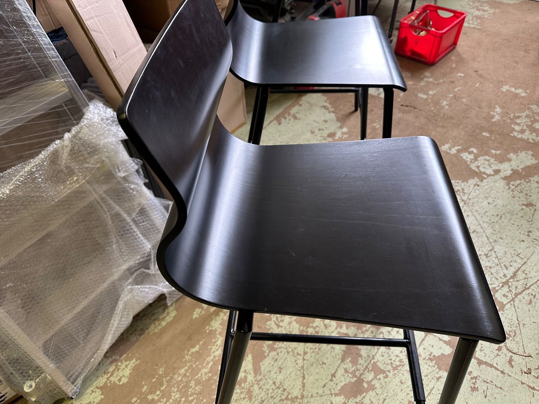Hocker: 3 Stk. coole, schwarze Designer Barhocker Evora – Gebraucht aus Necker von liq24 1