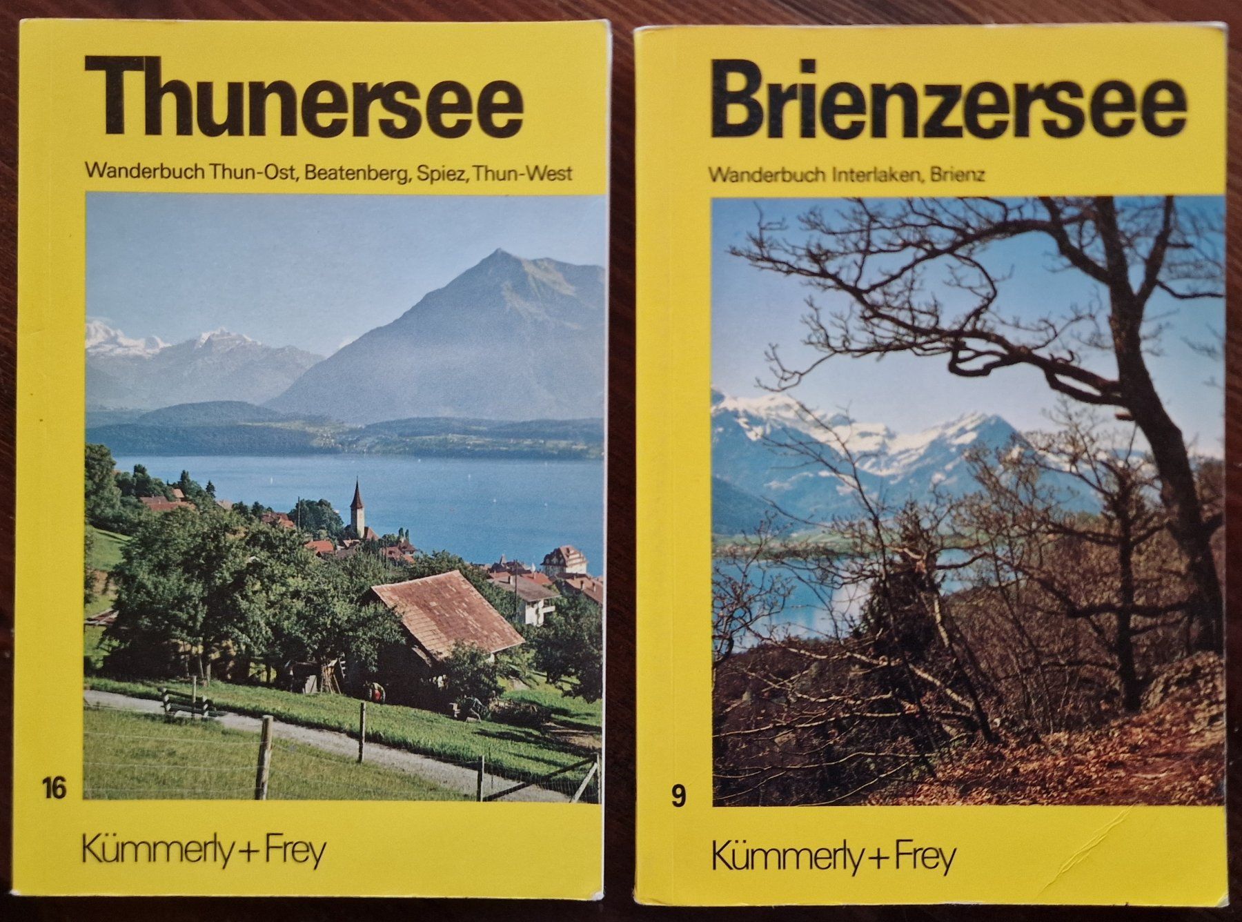 Libri: 2 Wanderbücher  -  Thunersee  -  Brienzersee – Usato da Röthenbach i. E. venduto da Heureka5