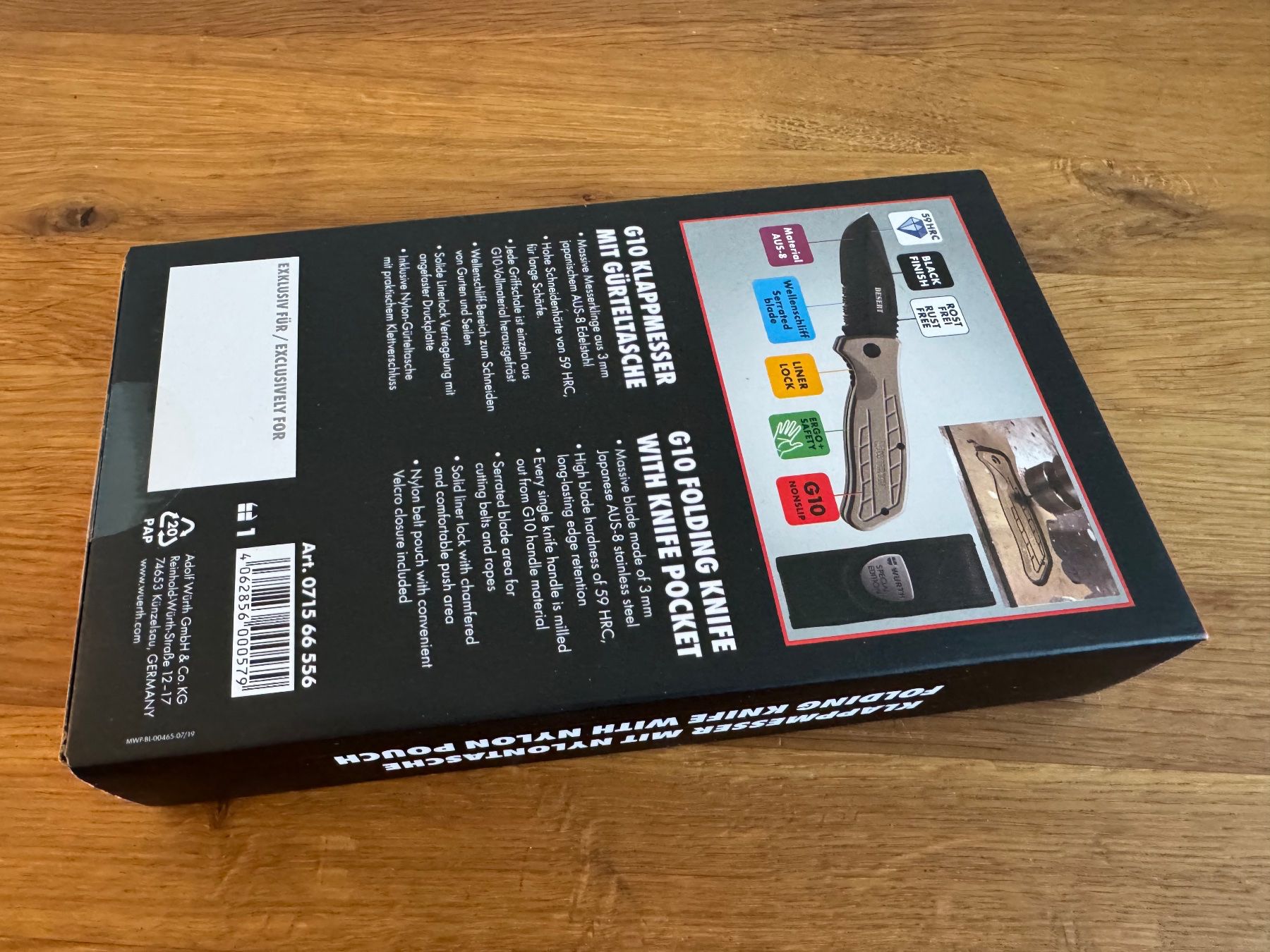 Würth Coltelli tascabile: Würth Klappmesser Special Edition Neu – Nuovo e nell'imballaggio originale da Frauenfeld venduto da guli11 3